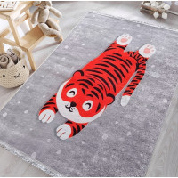 Detský kusový koberec HONOR New - Tiger - šedý