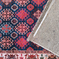 Kusový koberec HONOR New - Pattern - tmavomodrý/červený