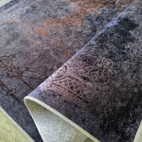 Kusový koberec HONOR New - Edge - tmavo šedý / hnedý