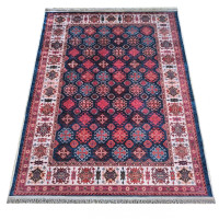 Kusový koberec HONOR New - Pattern - tmavomodrý/červený