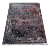 Kusový koberec HONOR New - Edge - tmavě šedý/hnědý