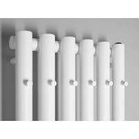 Sapho PILON vykurovacie teleso 418x1800mm, so šiestimi háčikmi pre uterák, biela mat IZ131T