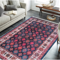 Kusový koberec HONOR New - Pattern - tmavě modrý/červený