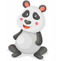 Samolepka ZVIERATKÁ - PANDA