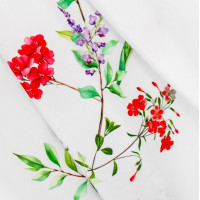 Veľkonočný obrus BLISS Kvety - 130x180 cm - biely