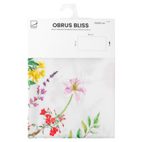 Veľkonočný obrus BLISS Kvety - 130x180 cm - biely