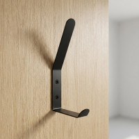 Súprava kovových háčikov FLORO 5 ks - čierna