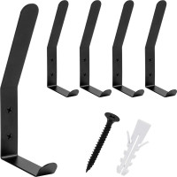 Súprava kovových háčikov FLORO 5 ks - čierna