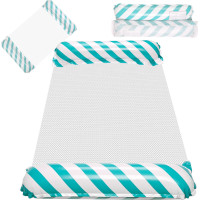 Nafukovací plážový matrac hojdacia sieť vodné ležadlo kreslo bazén modrá