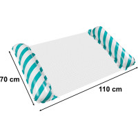 Nafukovací plážový matrac hojdacia sieť vodné ležadlo kreslo bazén modrá