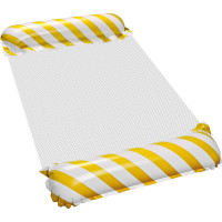 Nafukovací plážový matrac - bazénové kreslo - žlté