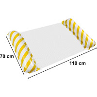 Nafukovací plážový matrac - bazénové kreslo - žlté