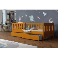 Detská posteľ z masívu borovice BEN so šuplíkmi - 180x80 cm