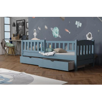 Detská posteľ z masívu borovice BEN so šuplíkmi - 200x90 cm