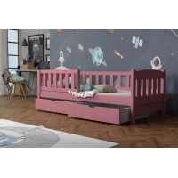 Detská posteľ z masívu borovice BEN so šuplíkmi - 200x90 cm