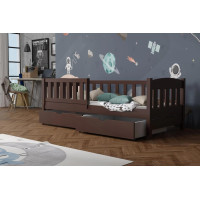 Detská posteľ z masívu borovice BEN so šuplíkmi - 200x90 cm