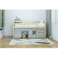 Detská vyvýšená posteľ z masívu borovice PORTO - 200x90 cm