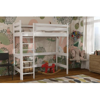 Detská vyvýšená posteľ z masívu borovice TEXAS - 200x90 cm