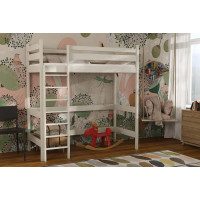 Detská vyvýšená posteľ z masívu borovice TEXAS - 200x90 cm