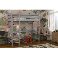 Detská vyvýšená posteľ z masívu borovice TEXAS - 200x90 cm