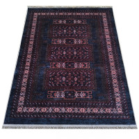 Kusový koberec HONOR New - Ethnic - tmavomodrý/červený