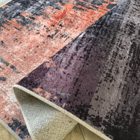 Kusový koberec HONOR New - Mist - červený/sivý