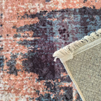 Kusový koberec HONOR New - Mist - červený/sivý