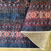 Kusový koberec HONOR New - Ethnic - tmavomodrý/červený