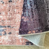 Kusový koberec HONOR New - Mist - červený/sivý