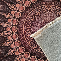 Kusový koberec HONOR New - Mandala - tmavo červený/ružový