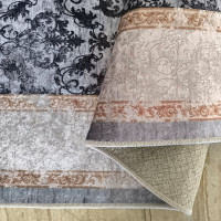 Kusový koberec HONOR New - Baroque - tmavo šedý/sivý