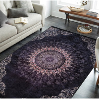 Kusový koberec HONOR New - Mandala - tmavomodrý/fialový