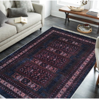 Kusový koberec HONOR New - Ethnic - tmavomodrý/červený