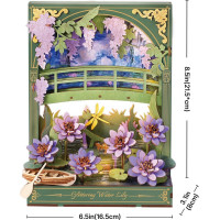 ROBOTIME Rowood 3D drevené puzzle Lekná s LED osvetlením 237 dielikov