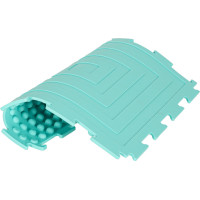 Senzorická podložka Montessori na masáž nôh 8 dielikov - pastelové farby