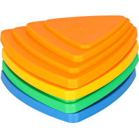 Senzorický Montessori chodník Riečne kamene pre tréning rovnováhy 11 prvkov - farebná