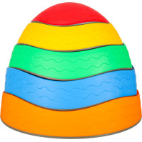 Senzorický Montessori chodník Riečne kamene pre tréning rovnováhy 5 prvkov - farebná