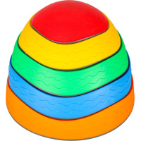 Senzorický Montessori chodník Riečne kamene pre tréning rovnováhy 5 prvkov - farebná