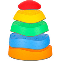 Senzorický Montessori chodník Riečne kamene pre tréning rovnováhy 5 prvkov - farebná