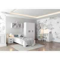 Šatníková skriňa SMYK 120 - biela (viac variant)