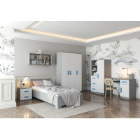 Písací stôl SMYK - šedý/biely (viac variant)