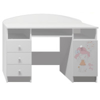 Písací stôl NICE DAY - TYP B, biely