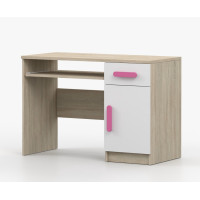 Písací stôl SMYK - dub sonoma/biely (viac variant)