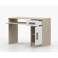 Písací stôl SMYK - dub sonoma/biely (viac variant)