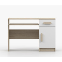 Písací stôl SMYK - dub sonoma/biely (viac variant)