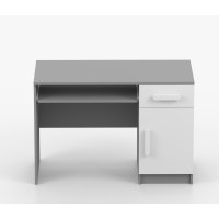 Písací stôl SMYK - šedý/biely (viac variant)