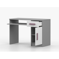 Písací stôl SMYK - šedý/biely (viac variant)