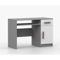 Písací stôl SMYK - šedý/biely (viac variant)