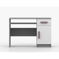 Písací stôl SMYK - šedý/biely (viac variant)