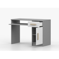 Písací stôl SMYK - šedý/biely (viac variant)